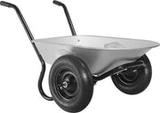 Carrello con 2 Ruote - Capacità 150kg e Capacità di Carico 100 Ltr - Stabilità e Comodità per Lavori di Giardino