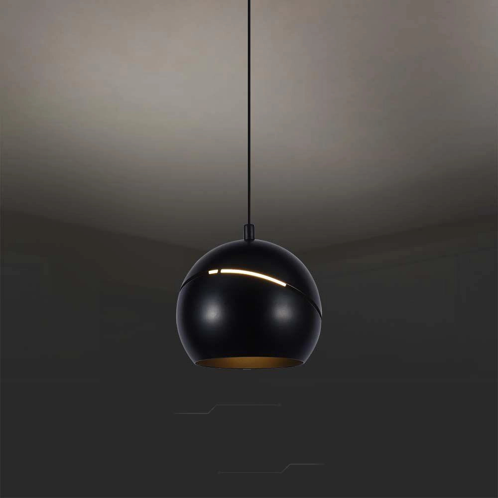Lampada a sospensione LED 3000K 8,5W nera V-TAC VT-7797