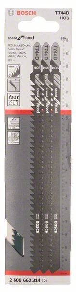 2608663314 - Set 3 lame per seghetto alternativo T 744 D Speed for Wood