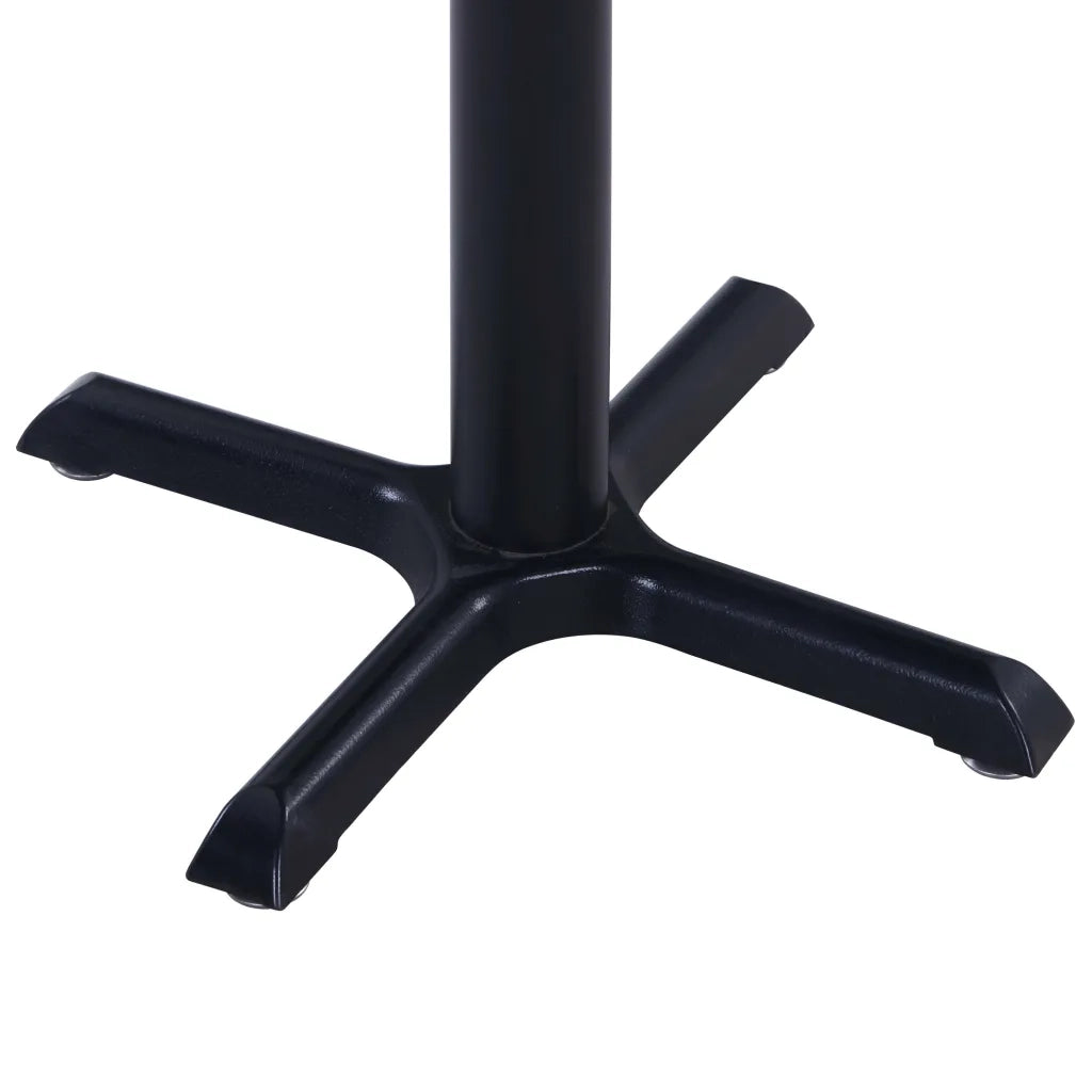 Tavolo da Giardino Nero 60x60x75 cm 49469