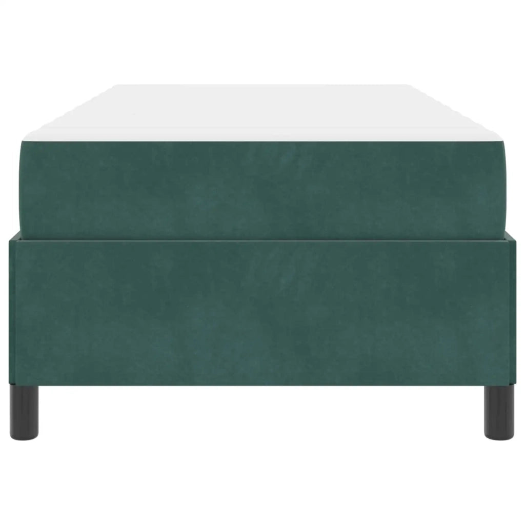 Struttura del letto Verde Scuro 90 x 200 cm Tessuto