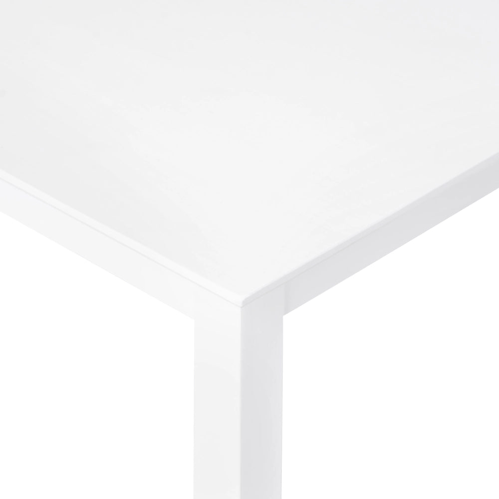 Tavolo da pranzo in legno di pino bianco 75x75 cm, design minimalista scandinavo, tavolo da cucina