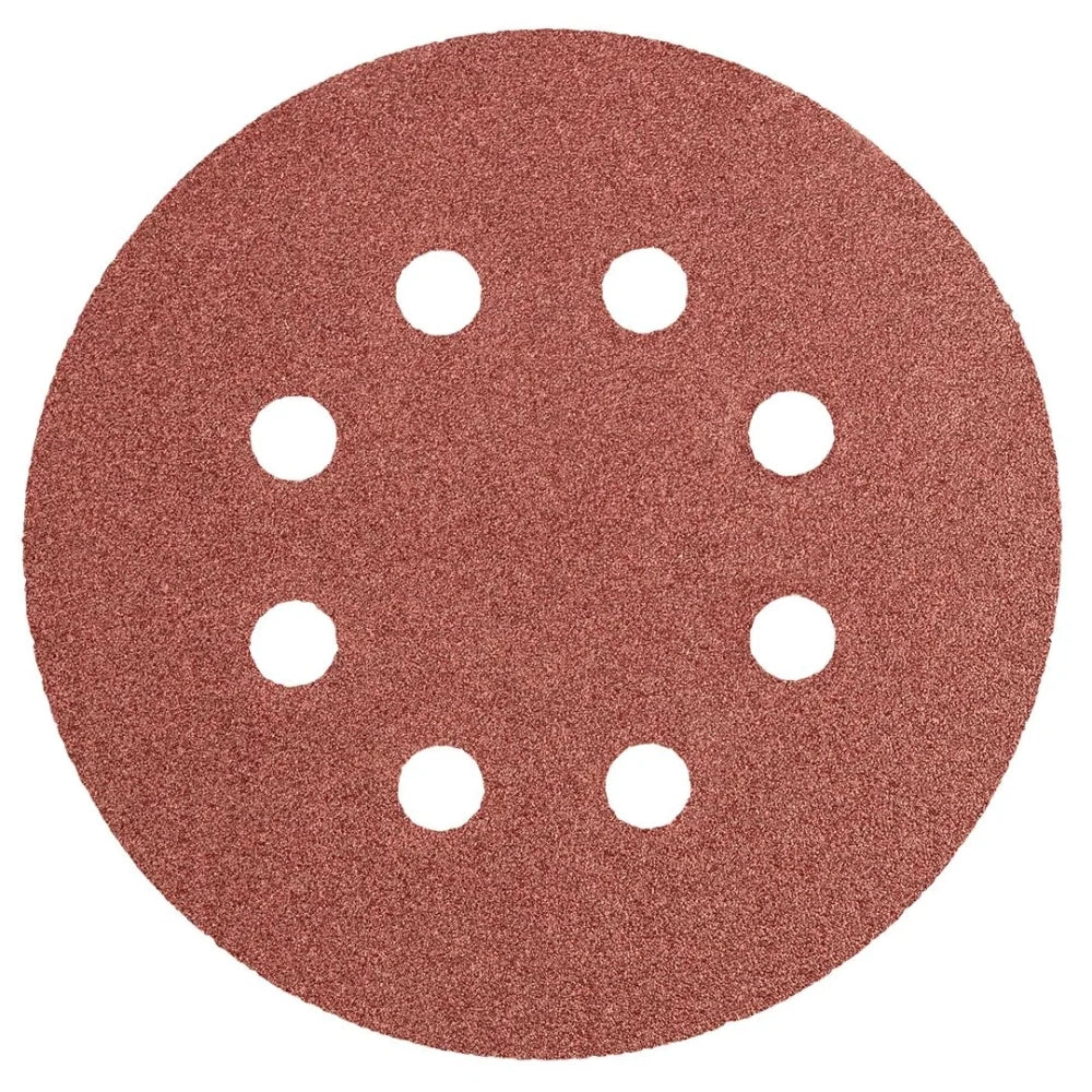 Topex 55h942 disco levigante con on velcro 125 mm k100 5 pezzi ds
