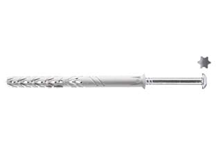 TASSELLO IN NYLON PROLUNG. VITE TB E INSERTO ANTIMANOMISSIONE T66/V AM- - ø mm.10x100 - 25 pezzi ELEMATIC