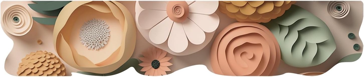 Le Forme Fiori Tappeto Cucina 50x240 cm Sagomato Gomma Moderna Antiscivolo Stampa Digitale