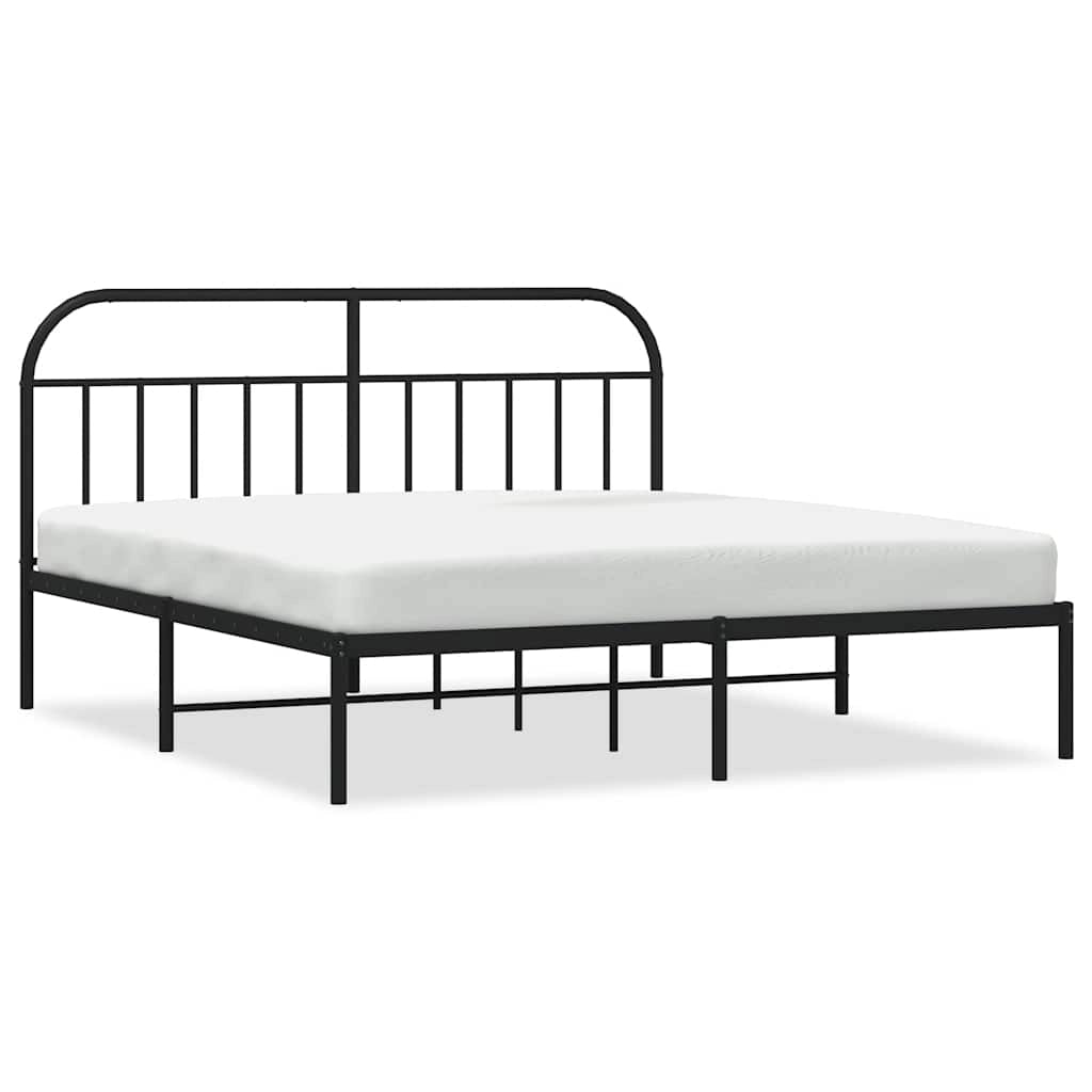 Giroletto con Testiera in Metallo Nero 183x213 cmcod mxl 81524