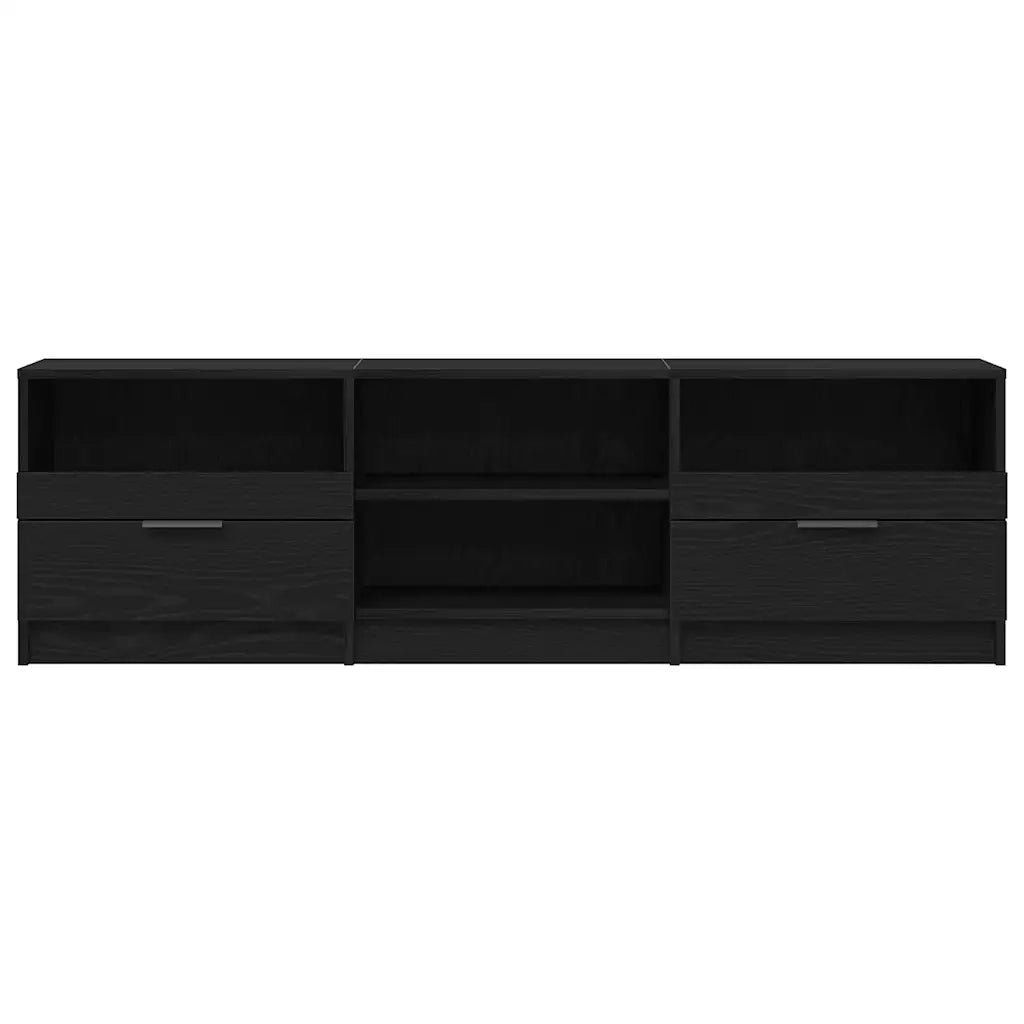 Mobile TV Rovere Nero 150 x 33,5 x 45 cm Legno multistrato 862744