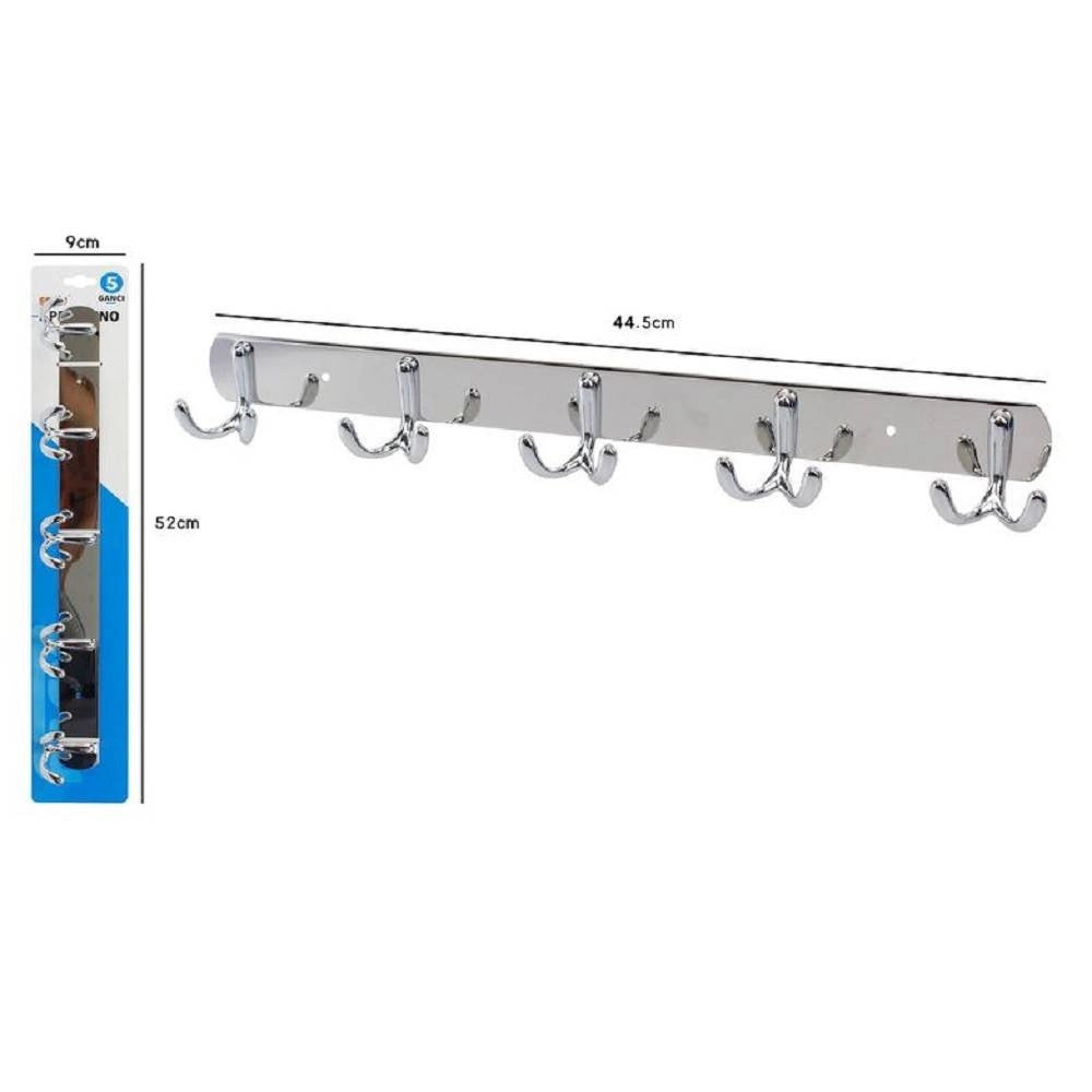 Trade Shop - Appendino Appendi Porta Asciugamani Con 5 Ganci Doppio Bagno Coniglio 52177 -