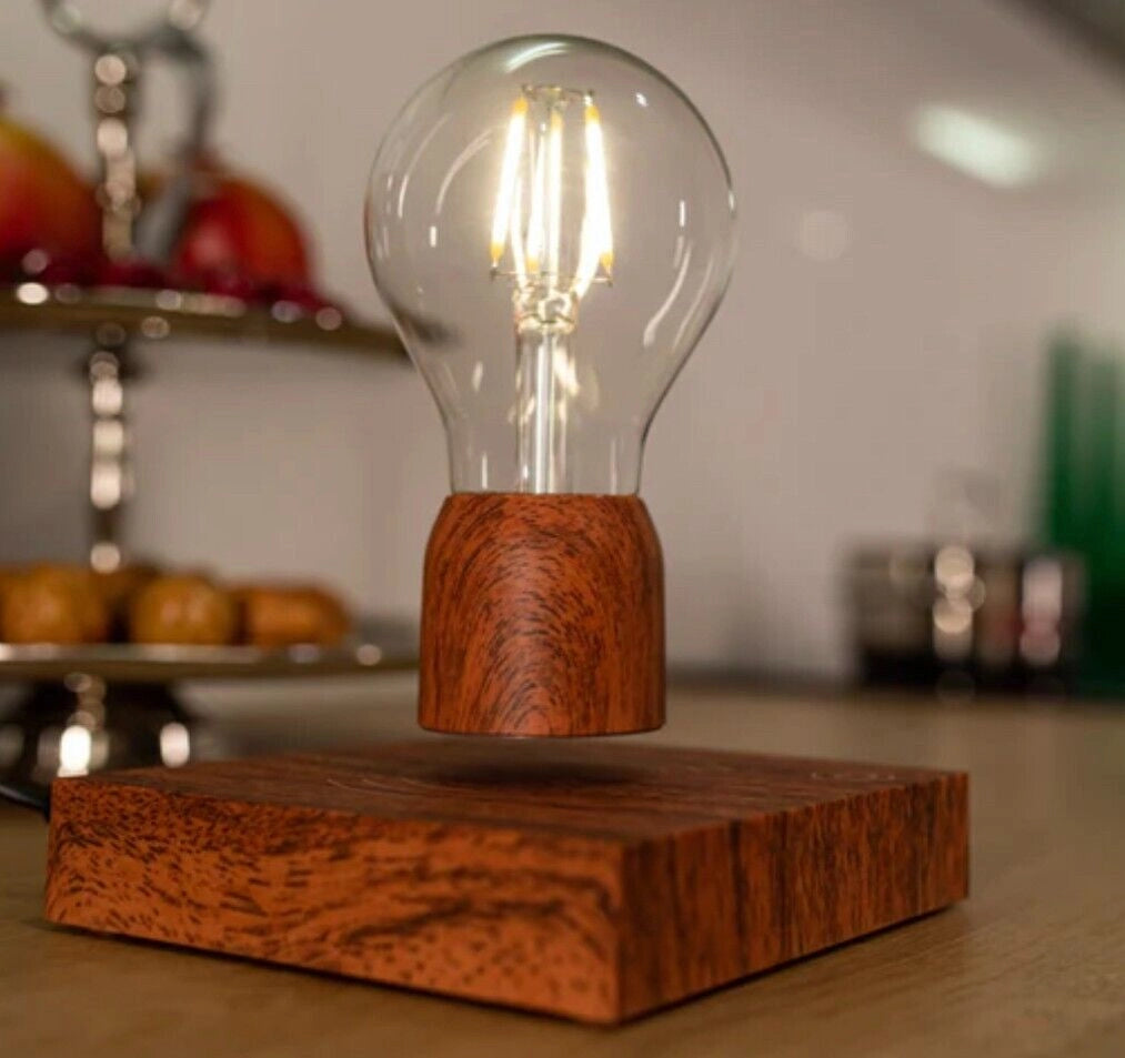 Lampada da tavolo a led con lampadina E27 che volta a levitazione magnetica gravitazionale