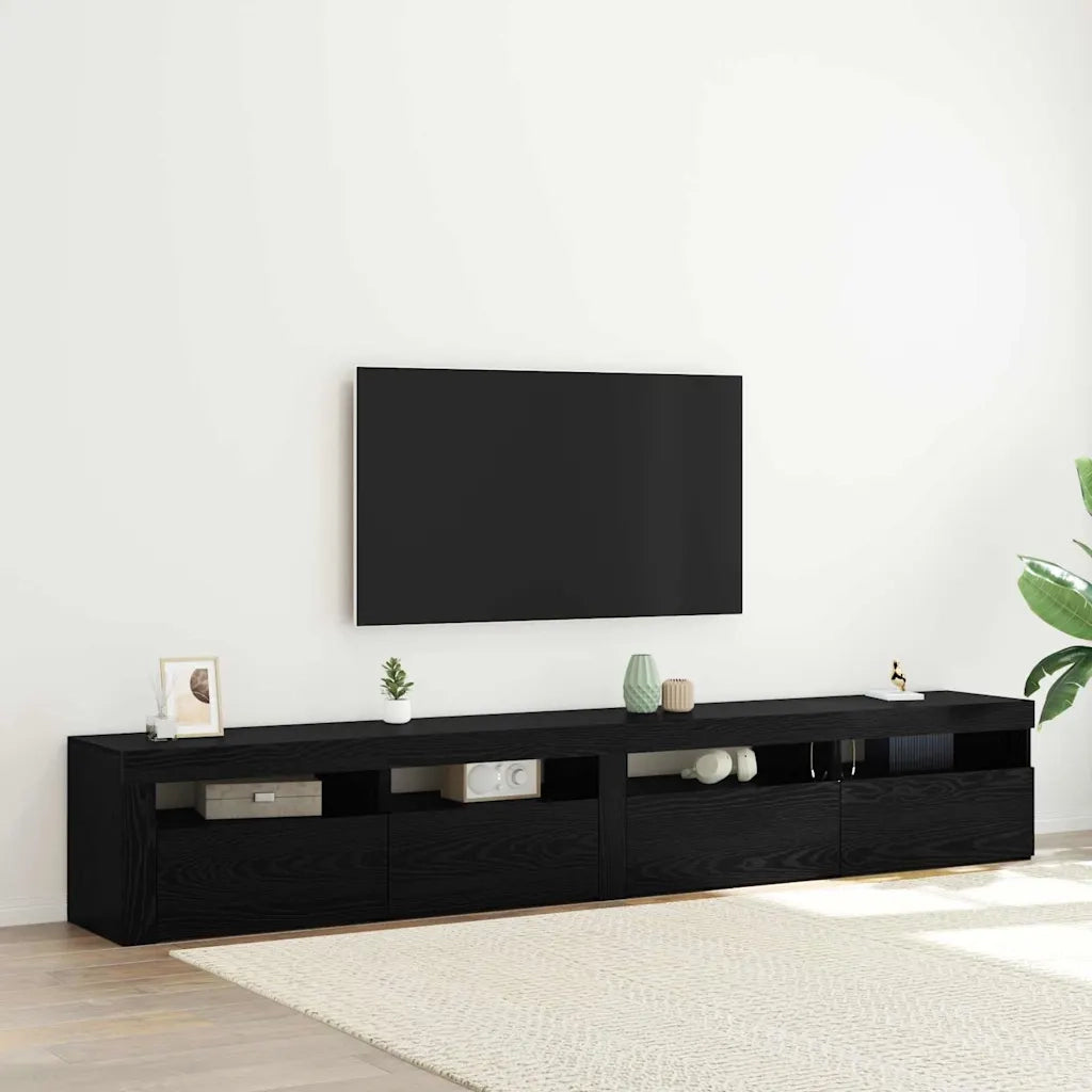 Set mobile TV 3 pcs Rovere Nero 240 x 35 x 40 cm 3332522