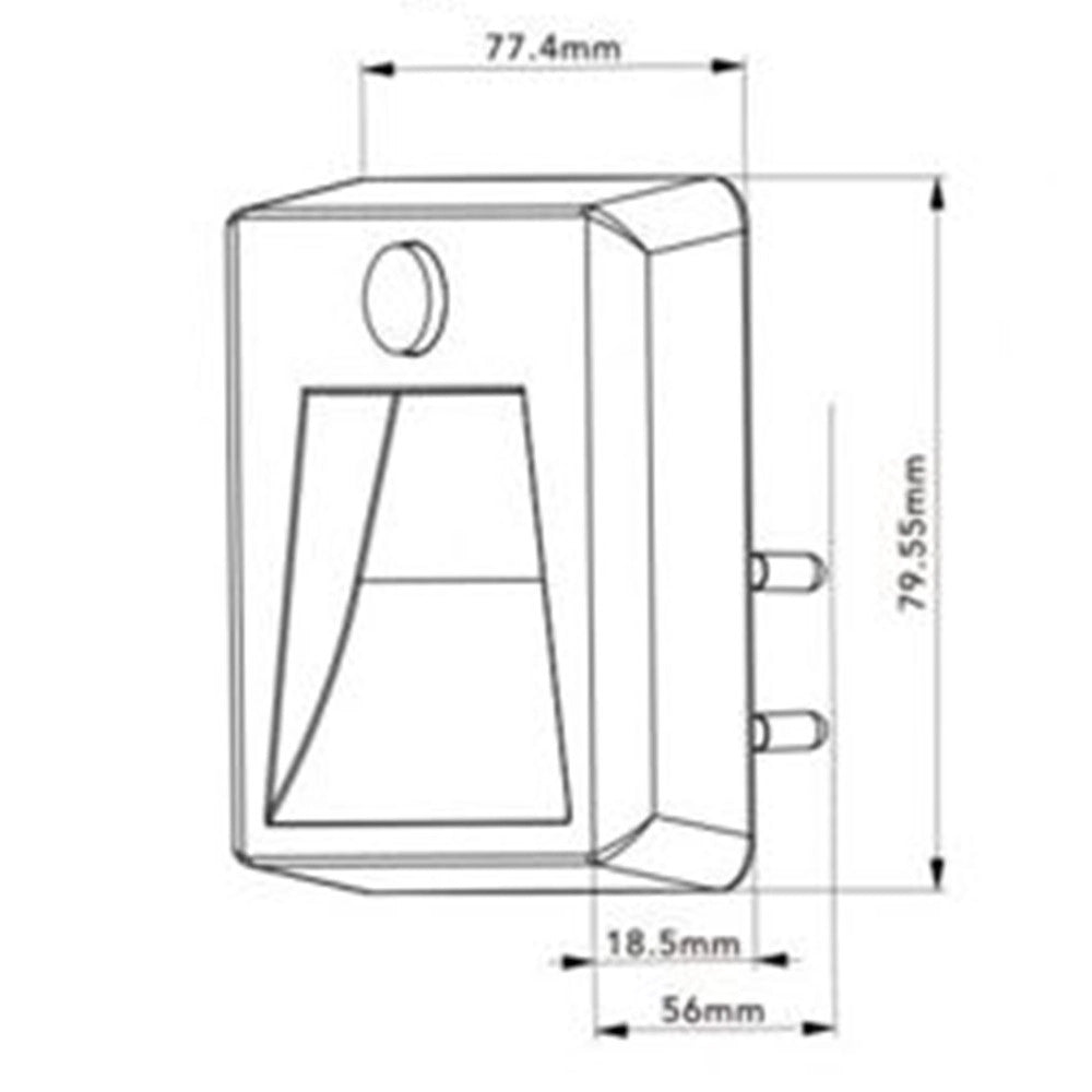 Trade Shop - Luce Notturna A Led 0.5w Con Sensore Lampada Con Spina Luce 3000k 6500k 4000k Xggyd-004 -