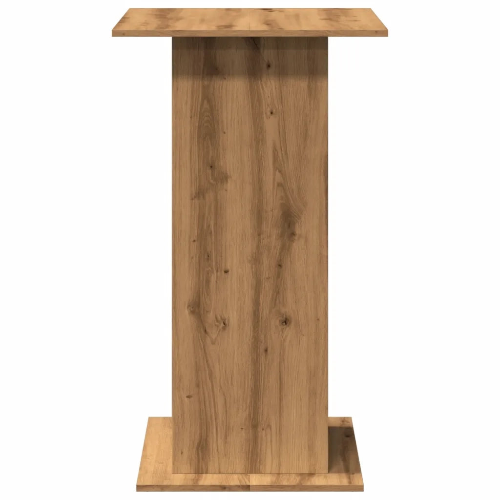 Tavolo Bar Portaoggetti Rovere 60x60x102 cm Legno Multistrato