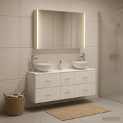 Set di mobili per il bagno 4 pcs Bianco 3406703