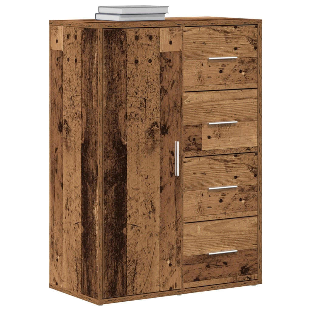 Sideboard vitaXL in legno vecchio 60x31x84 cm in legno ingegnerizzato