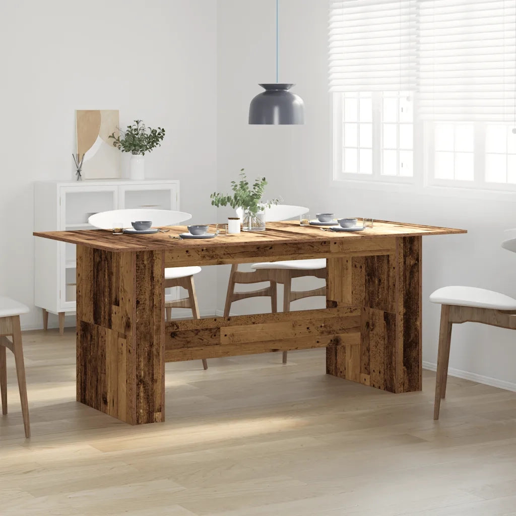 Tavolo da Pranzo Legno Vecchio 180x90x76cm in Legno Multistrato 855844