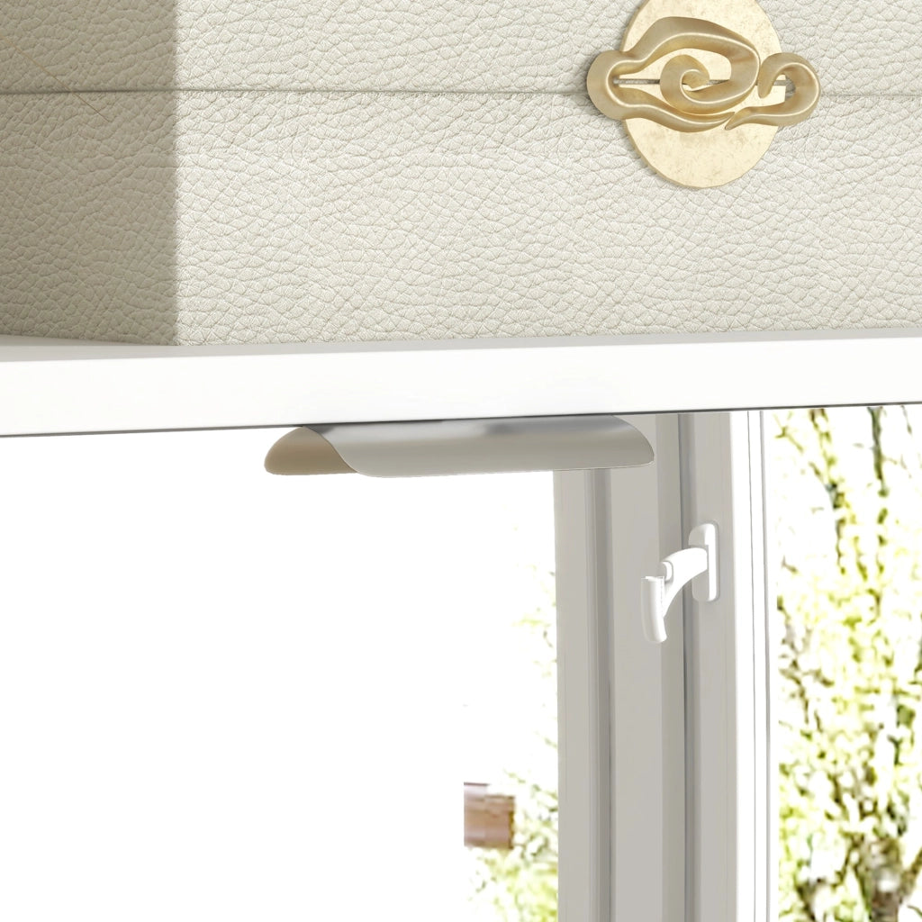 Scarpiera Salvaspazio Slim con Specchio e 4 Cassetti 24 Paia di Scarpe 76x26x178 cm Bianco