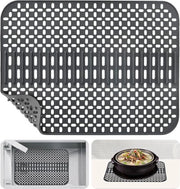 Mat di scarico in silicone - resistente al calore e antiscivolo - 43 x 32 cm - asciugamano per cucina - mat di protezione in acciaio inossidabile - asciugamano per servizio da tavola - mat di protezione per l'acqua calda