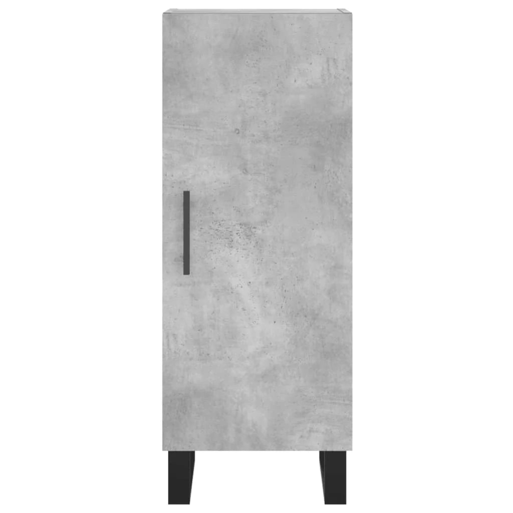 Buffet credenza cassettiera mobiletto mobile contenitore organizer cucina soggiorno salotto alto 34,5 x 34 x 180 cm legno ingegnerizzato grigio 02_0034377