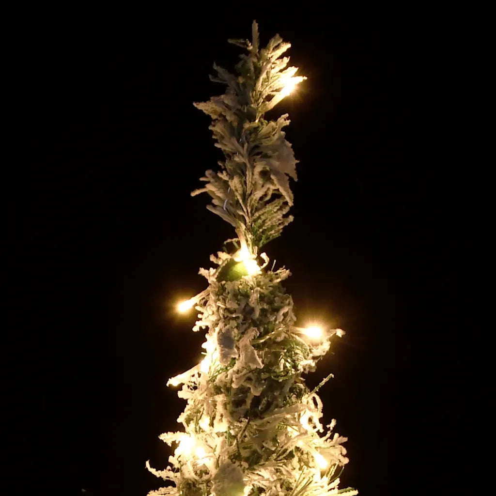 Albero di Natale Artificiale Pop-up Neve Fioccata 200 LED 210cm 357759