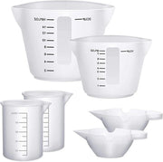 Set di misurazione per epossi con silicone, antiaderente, scala precisa, accessori da cucina