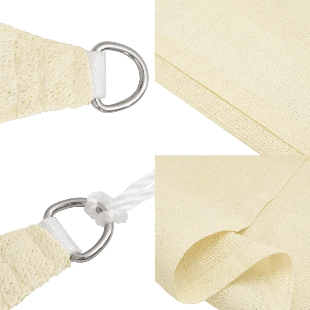 Vela Parasole 160 g/m² Crema 2,5x2,5x3,5 m in HDPE 311196
