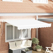 vidaXL Tenda Retrattile Bianco 350 x 200 cm Poliestere e Alluminio