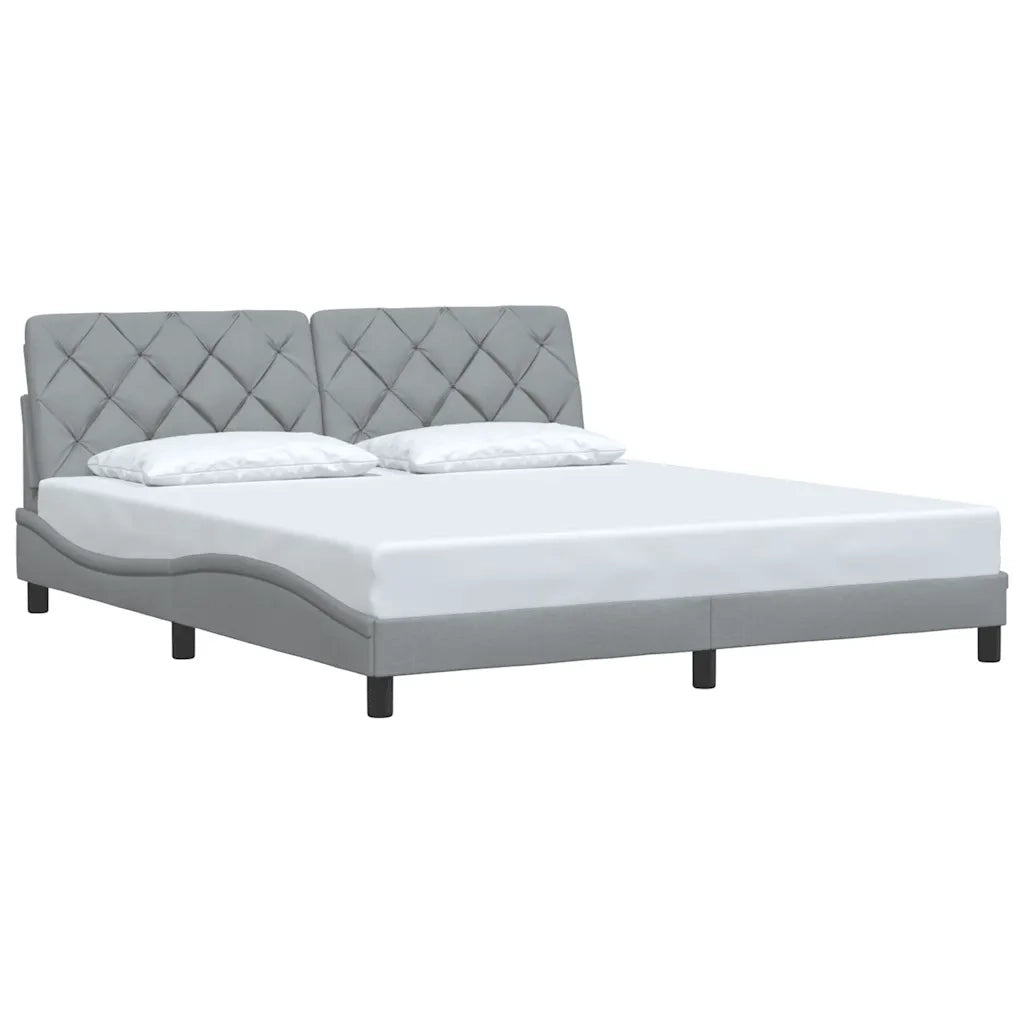 Giroletto senza Materasso Grigio Chiaro 180x200 cm Tessuto 3310615