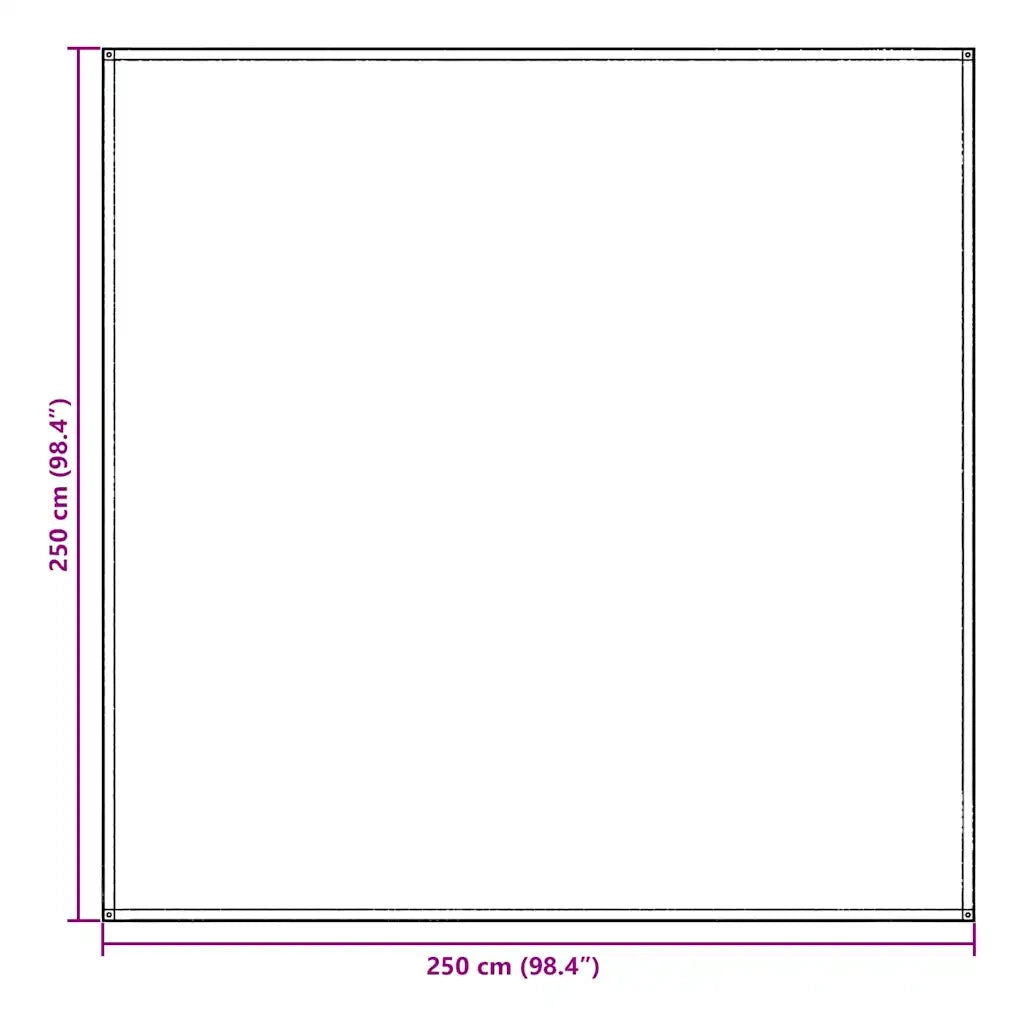 Tappeto da Tenda Blu e Grigio 250 x 250 cm Polietilene 42000169