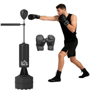 Sacco da boxe su supporto con palla a sospensione 3 in 1 ¨C Zephmum ¨C Regolabile in altezza