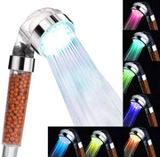 Douchekop con funzione di risparmio di acqua, con 7 interruttori colorati, douchekop con filtro per ioni e pietre, douchekop per SPA