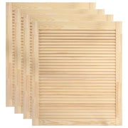 Set di 4 ante a persiana ante per armadi ante per mensole rivestimento per armadio guardaroba 61,5 x 49,4 cm legno di pino massiccio 02_0003918