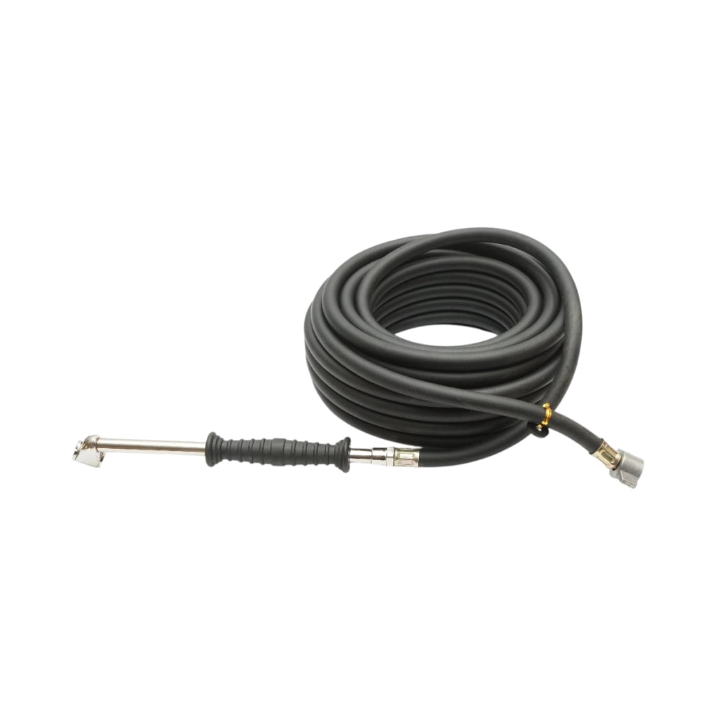 Tubo flessibile per compressore d'aria 12m gommato 6x11mm con estremità di collegamento per gonfiaggio pneumatici