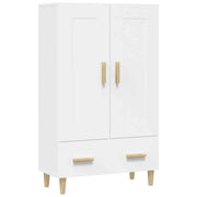 Credenza | Madia | Buffet da pranzo | Armadio da pranzo Bianca 70x31x115 cm in Legno Ingegnerizzato