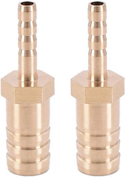 Connettore metallico a forma retta con diametro variabile, tubo, doppio, aria, combustibile, acqua.