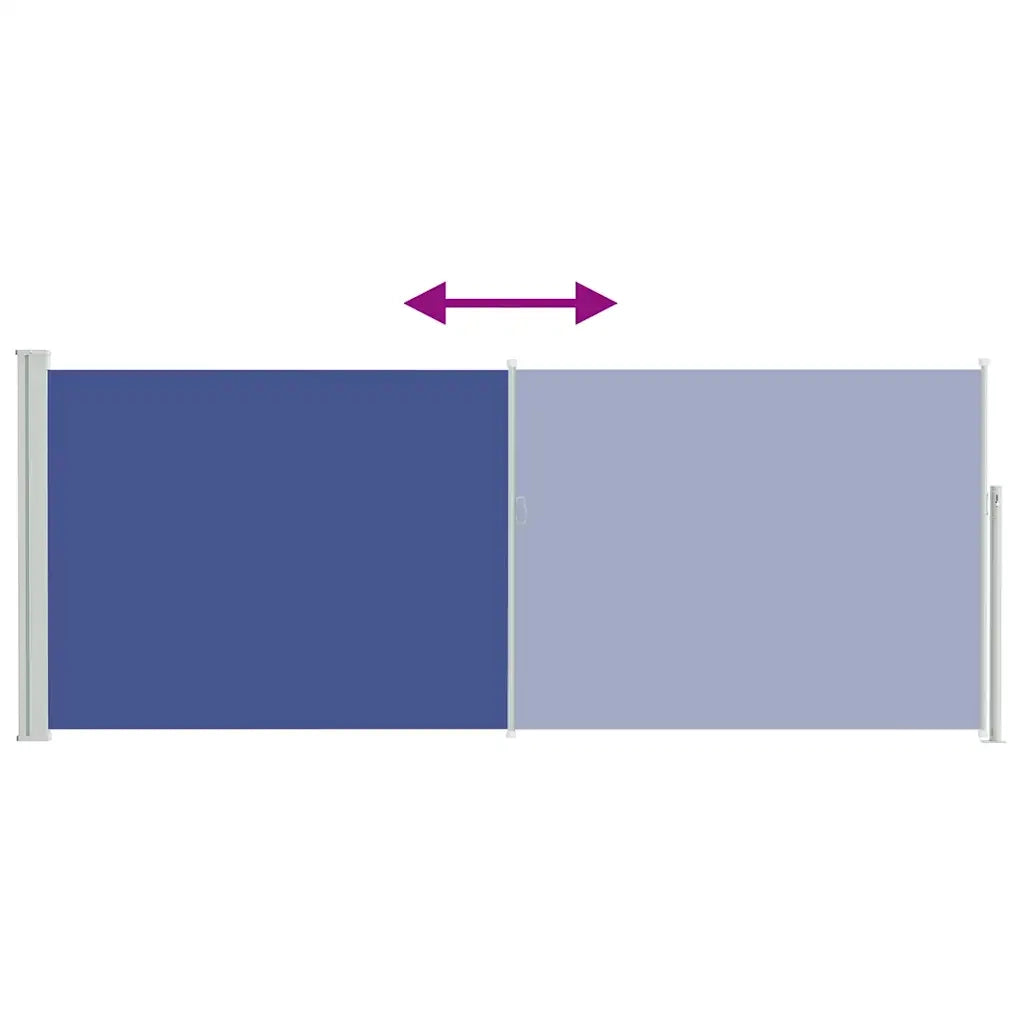 Tenda da Sole Laterale Retrattile 120 x 300 cm Blu 45361