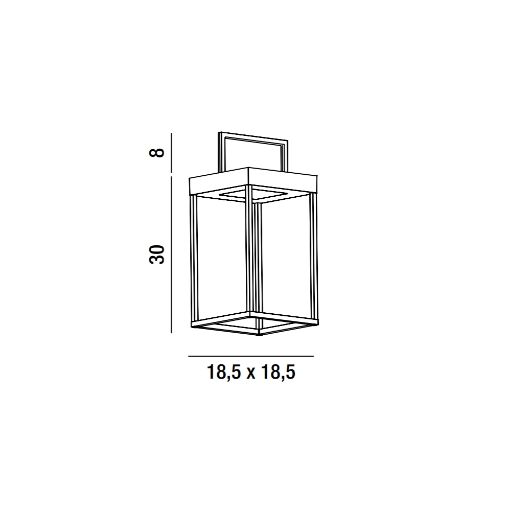 Lampada da tavolo solare e ricaricabile CAGE di Perenz Grigio Scuro H30cm