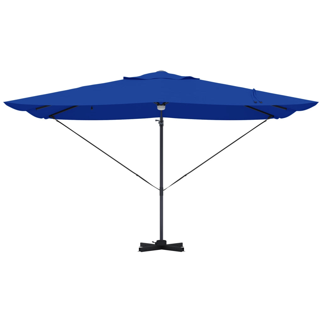 Ombrello a Sbalzo Blu Azure Blu azzurro Tessuto in poliestere