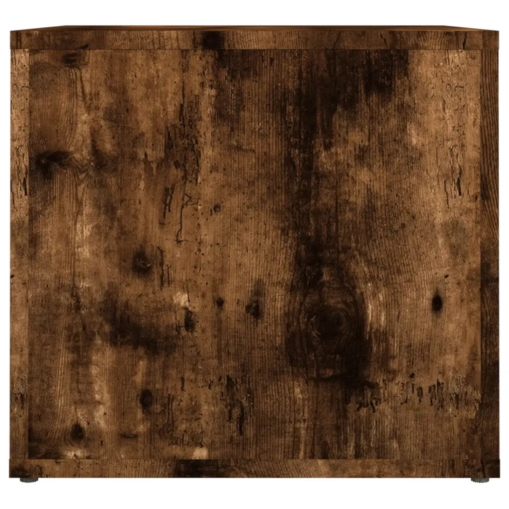 Comodino-Tavolino da notte Rovere Fumo 41x40x36 cm in Legno Multistrato