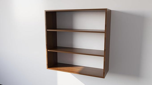 Pensile Cucina  in Legno Nobilitato Noce Mobile Alto con 2 Ante, Pensile Componibile Moderno Made in Italy (H90xL60XP33cm)