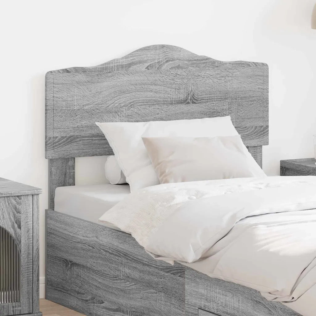 Testiera-Testata-Testiera Decorativa Grigio Sonoma 90 cm Legno multistrato 384115