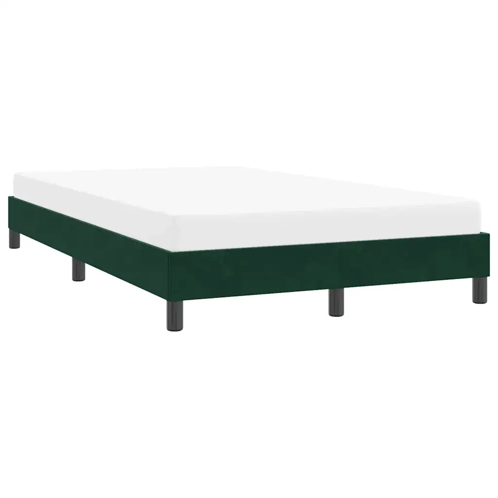 Giroletto senza Materasso Verde Scuro 120x210 cm in Velluto