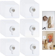 Hanger trasparente adesiva - 40 pezzi, autoadesivo, adatto per manifesti, foto e decorazione - Applicazione senza perforazione