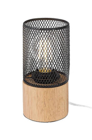 Lampada da tavolo industriale faggio E27 Callum 74040 Rabalux