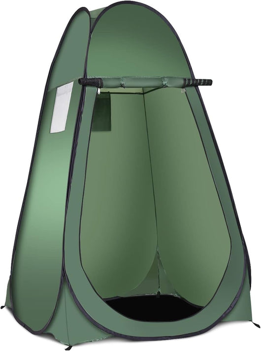 Tenda Cambiando Tenda da Doccia Esterno Tenda Pop-up per Campeggio Spiaggia, 120 x 120 x 190 cm（Verde)