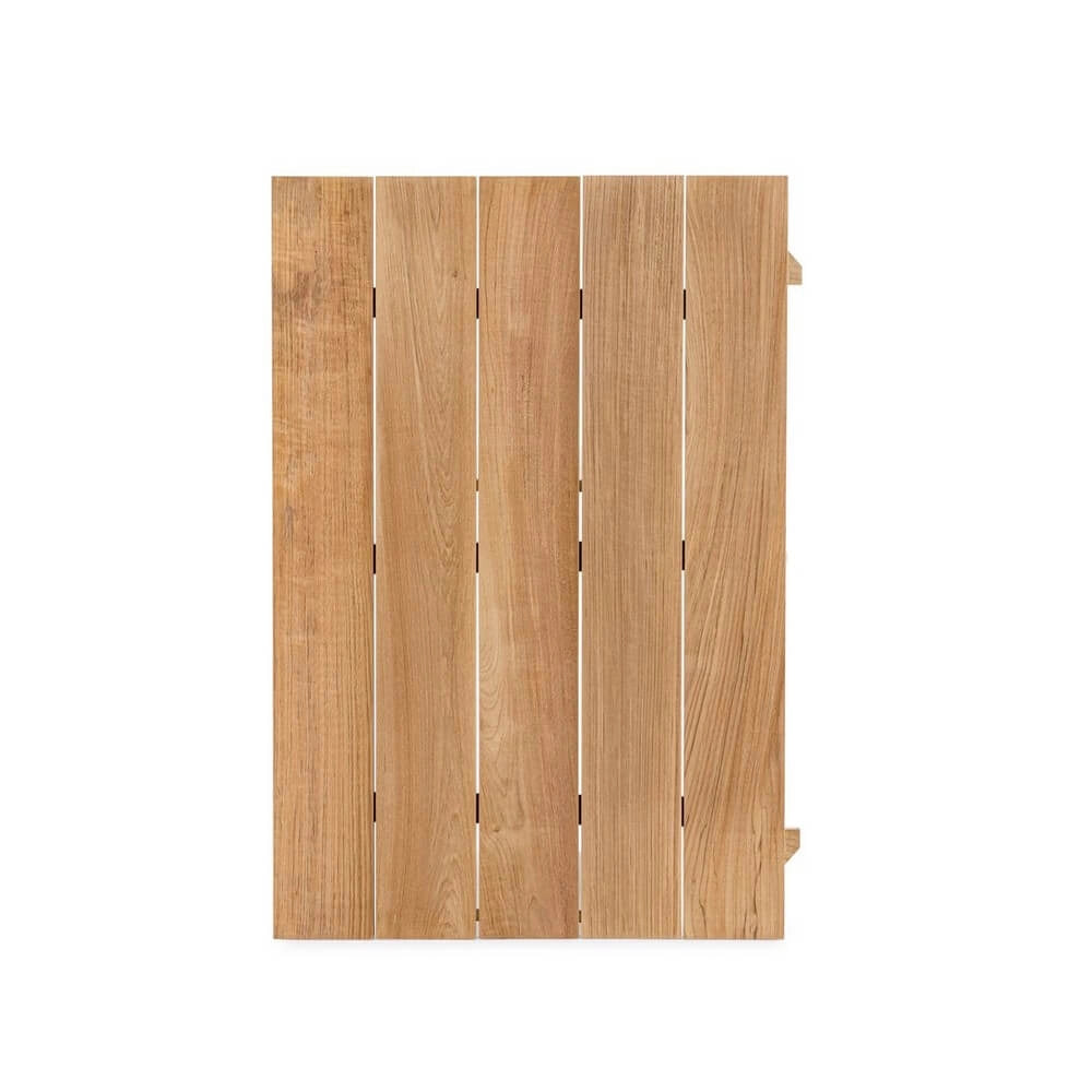 Tavolo da Giardino Allungabile in Alluminio e Teak 228/294x100 cm - CAMERON