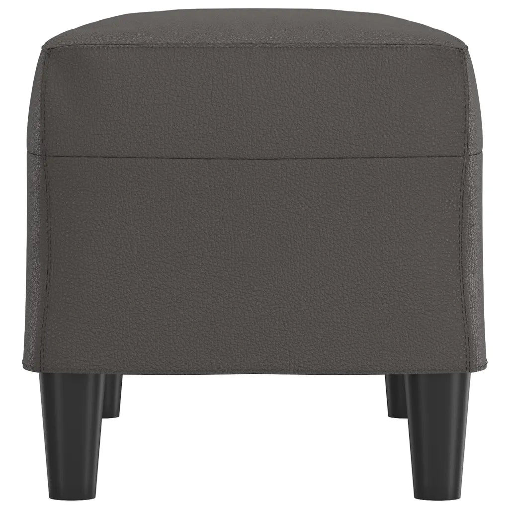 Panca Grigia 70x35x41 cm in Similpelle 349394