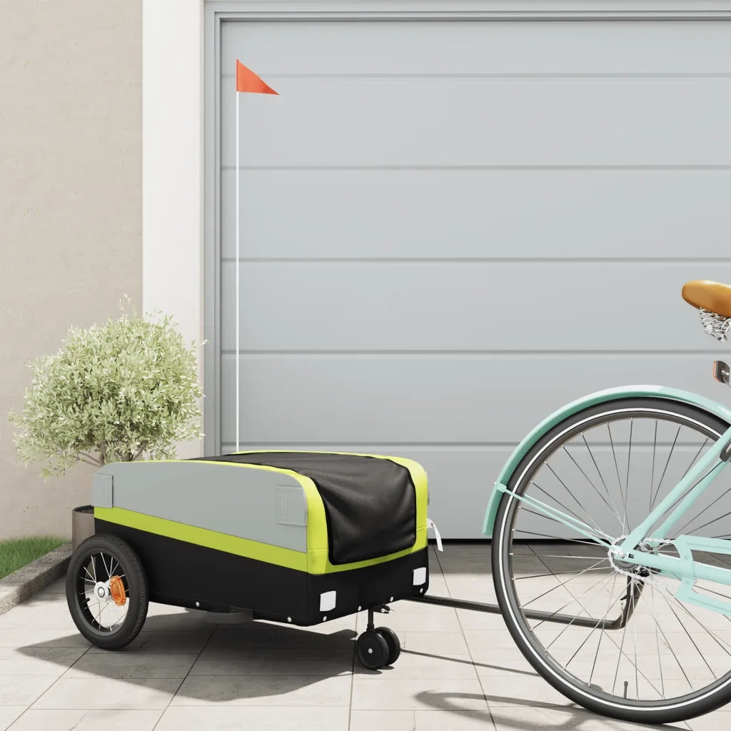 Rimorchio da Bici Nero e Verde 30 kg in Ferro CFW9846127