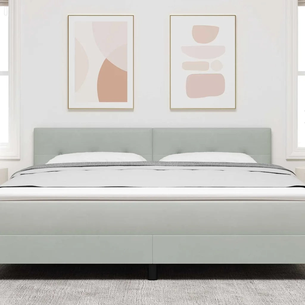Testiera Grigio chiaro 180 cm Velluto 42007183