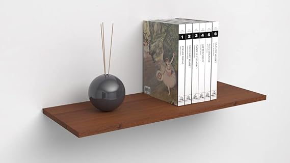 Mensole da Muro classiche in Legno nobilitato spessore 1.8 cm 90x20 Noce