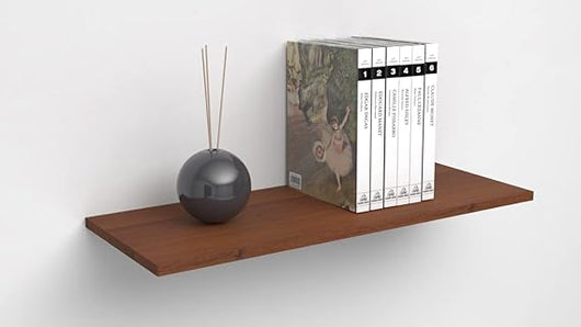 Mensole da Muro classiche in Legno nobilitato spessore 1.8 cm 100x40 Noce